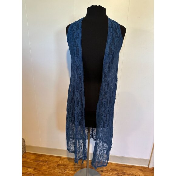 Lularoe Joy Blue Lace XS (129) - Picture 1 of 5